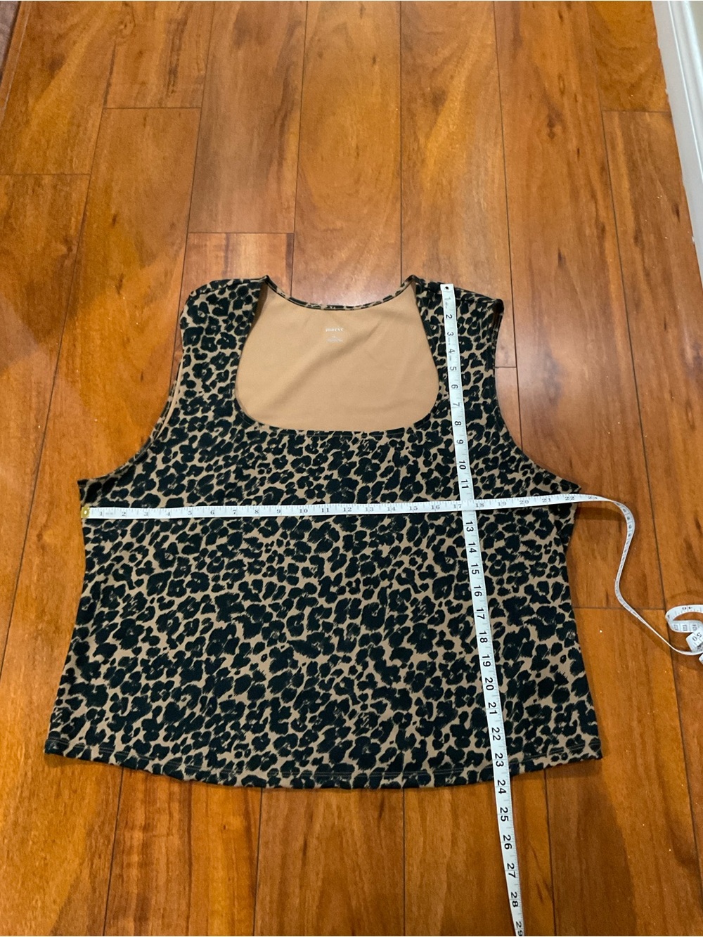 Maeve Leopard Print Tank Top - Taupe & Black
